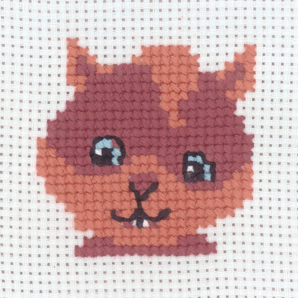 Broderikit Ekorre 8 x 8 cm