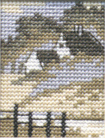 Broderikit Hus 5 x 6,5 cm