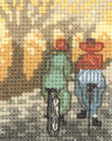 Broderikit Cyklar 5 x 6,5 cm