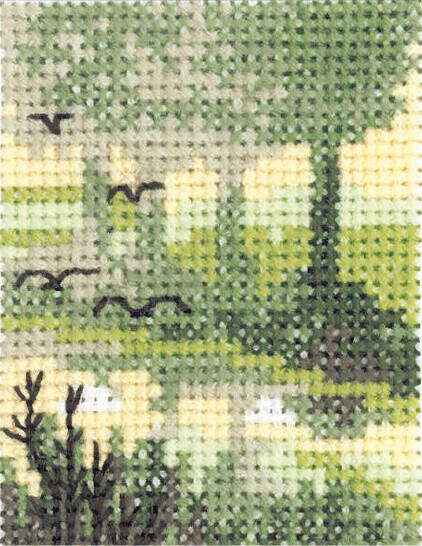 Broderikit Fåglar 5 x 6,5 cm