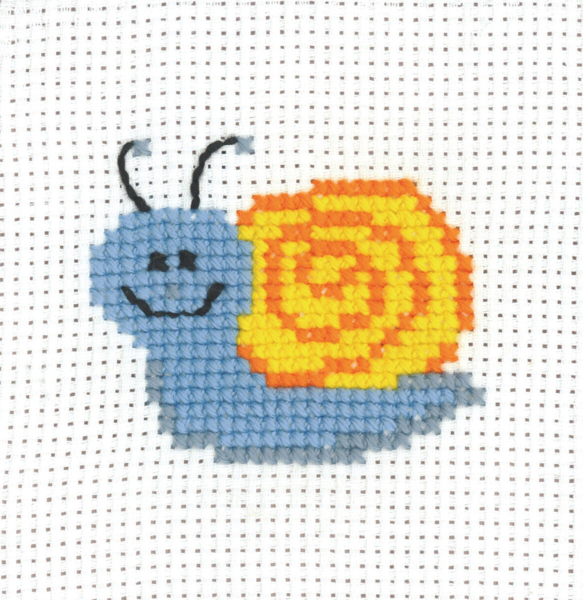 Broderikit MFK Snigel 8 x 8 cm