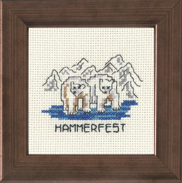 Broderikit Hammerfest 10 x 10 cm R5370