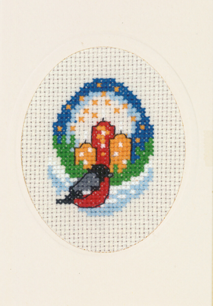 Broderikit Ljus & domherre M 5875/00 9 x 13 cm