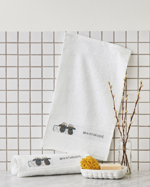 Broderikit Badrum 30 x 50 cm