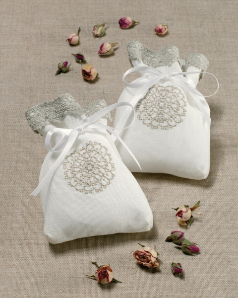 Broderikit Doftpåsar Cirkel 2 st 12 x 15 cm