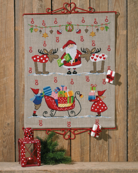 Broderikit Släden görs redo