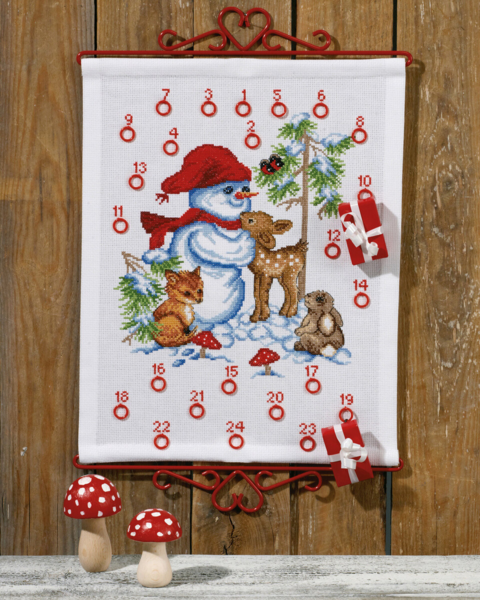 Broderikit Snögubbe B5125/32 32 x 41 cm