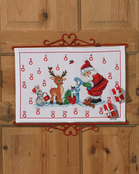 Broderikit Tomte vid vattenpost B5125/50