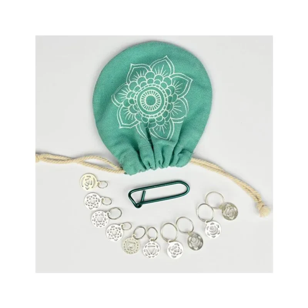 KnitPro Chakra Maskmarkörer, Silver