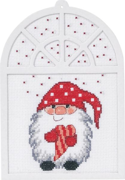 Broderikit Jultomte 15 x 20 cm