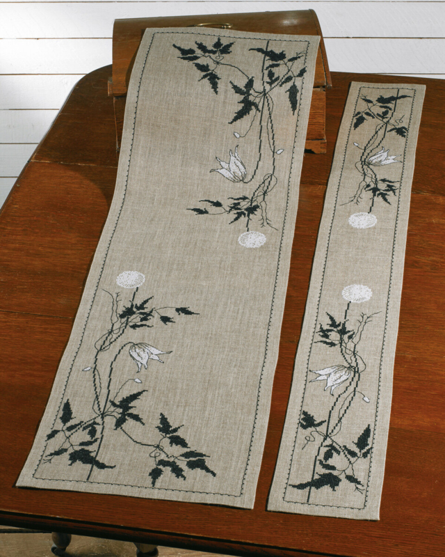 Broderikit Silhuett Klematis 17 x 132 cm