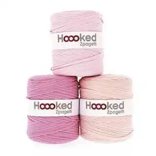 Hoooked Zpagetti 05 Lyse pink nuancer