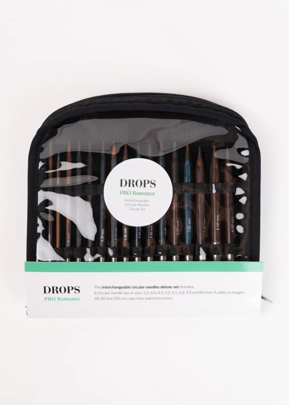 DROPS Pro Romance Utbytbara Rundstickor Deluxe Set