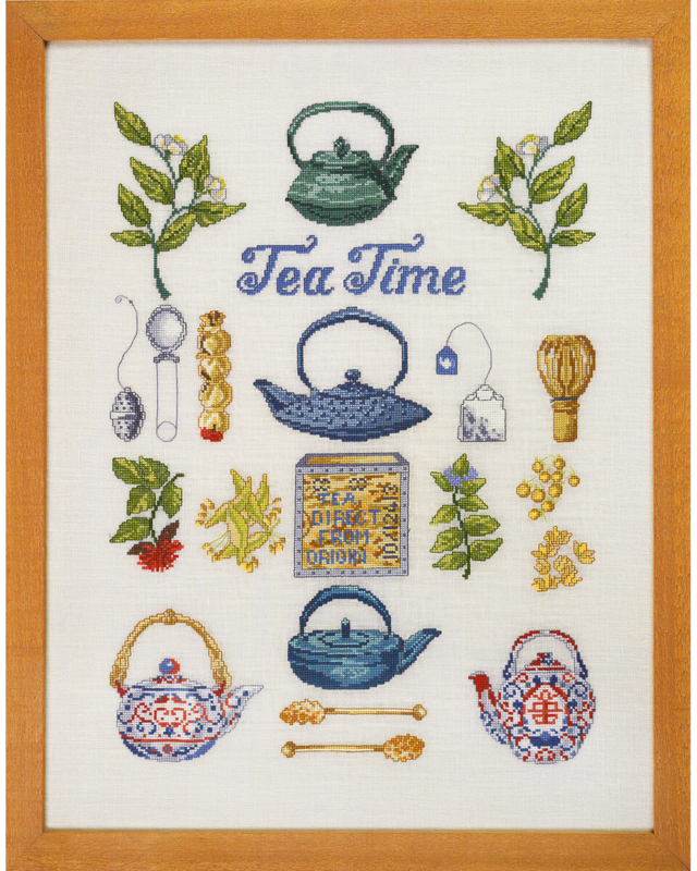 Broderikit Tea time 40 x 52 cm