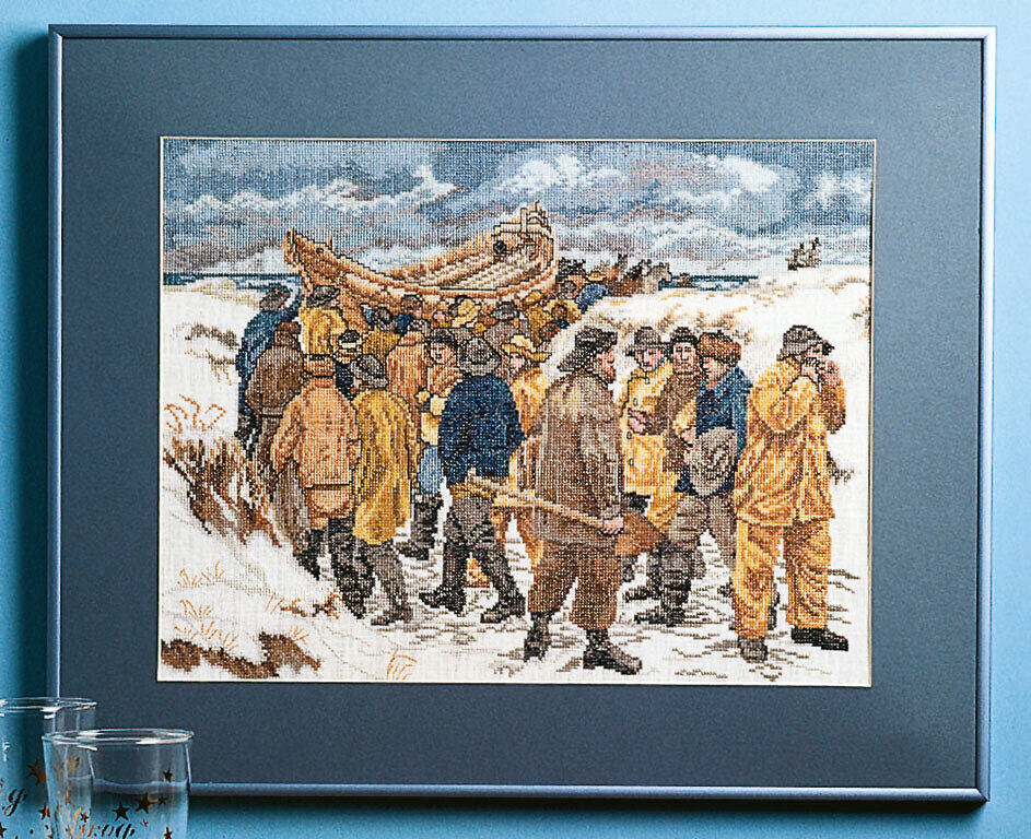 Broderikit Räddningsbåt 47 x 38 cm
