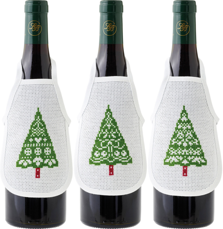 Broderikit Julgranar 10 x 15 cm