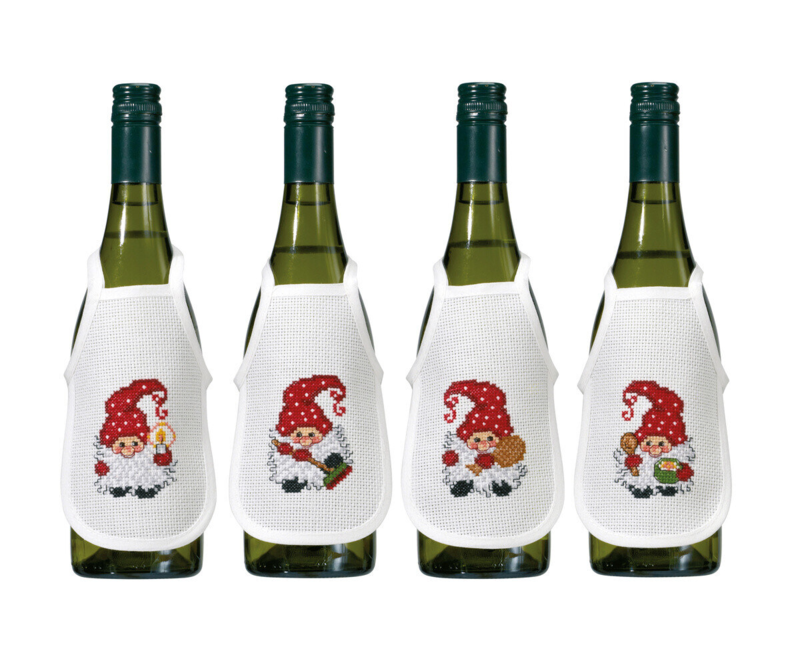 Broderikit Tomteaktivitet 4 st 10 x 15 cm