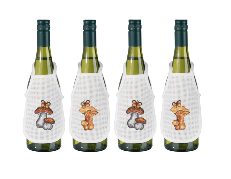 Broderikit Svampar 0330B x 4 10 x 15 cm