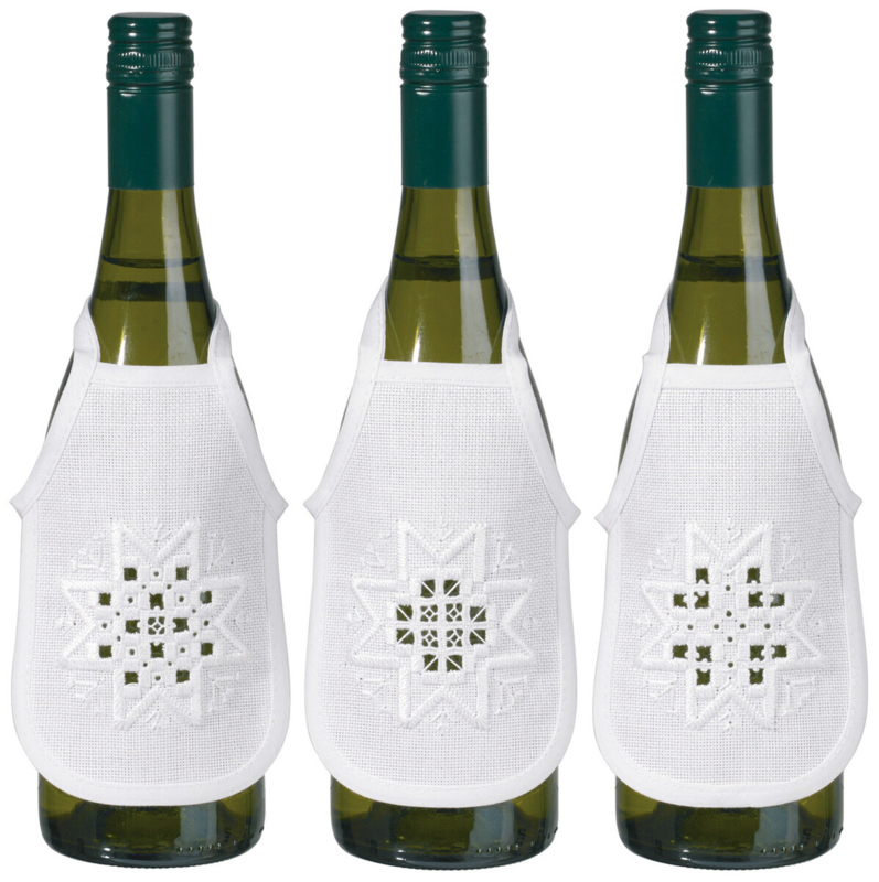 Broderikit Hardanger stjärna 3 st 10 x 15 cm