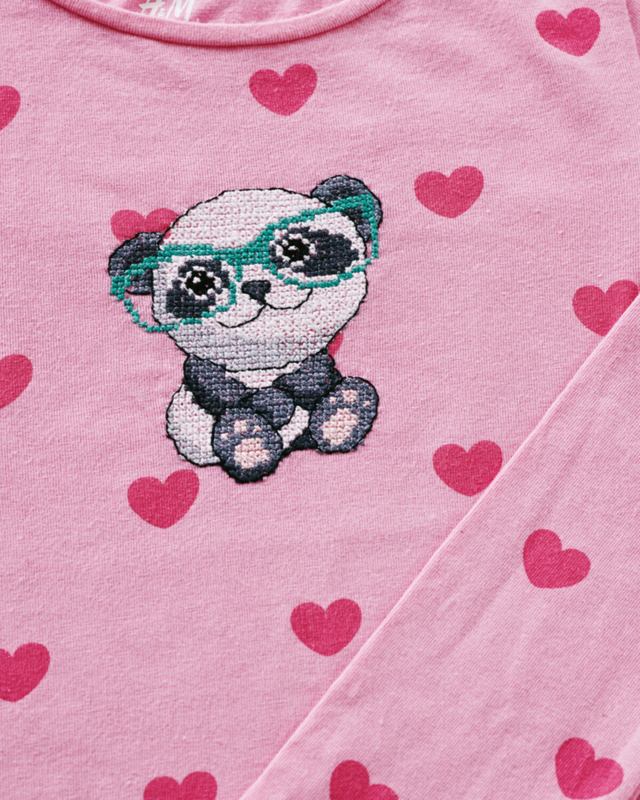 Broderikit Panda 7 x 9 cm