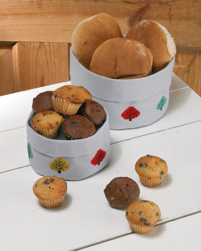 Broderikit Stor korg träd 17 Ø