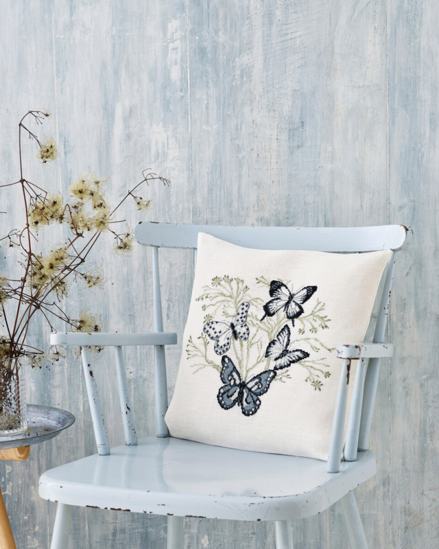 Broderikit Fjärilar 40 x 40 cm