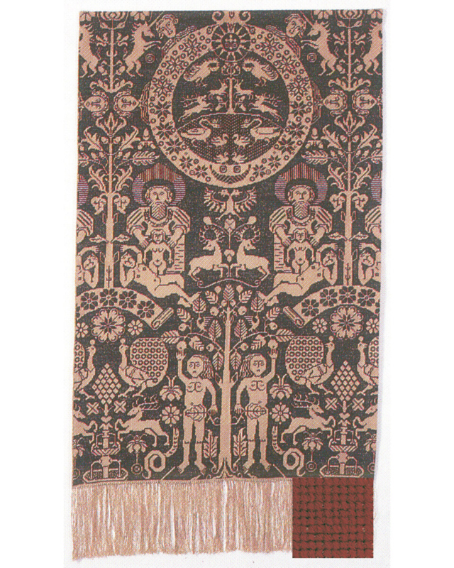 Broderikit Beidewand röd 82 x 146 cm