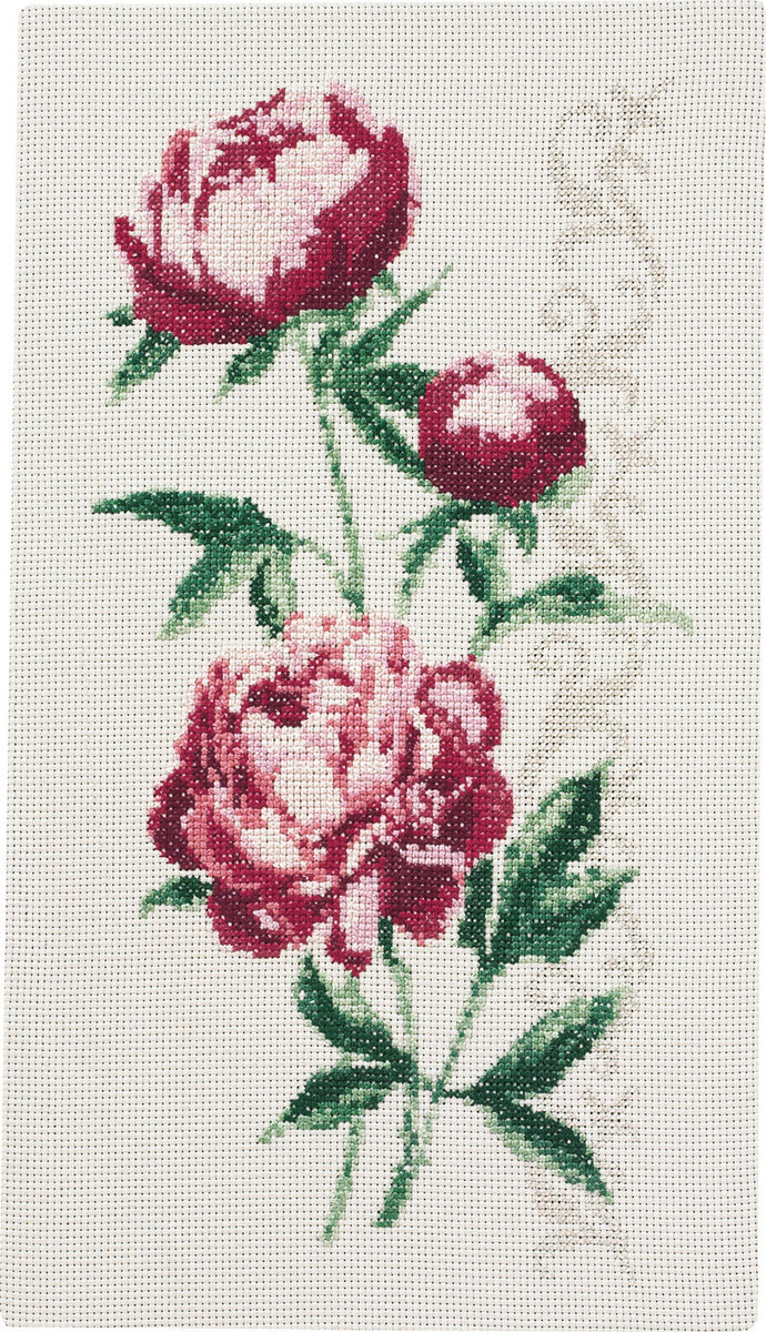 Broderikit Blomsterhängare 34x60 cm