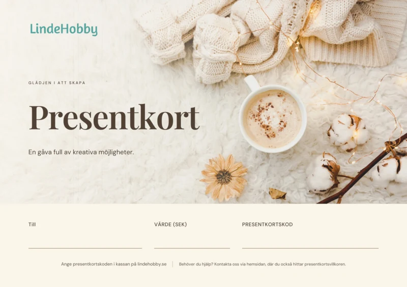 Presentkort till LindeHobby – Épure