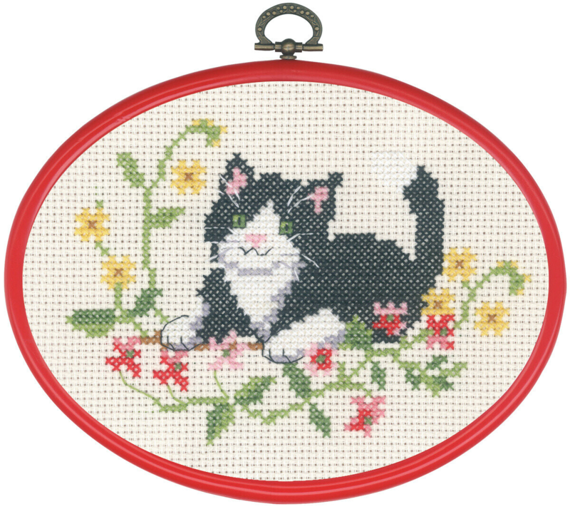 Broderikit Svart katt m/5959/30 13 x 18 cm