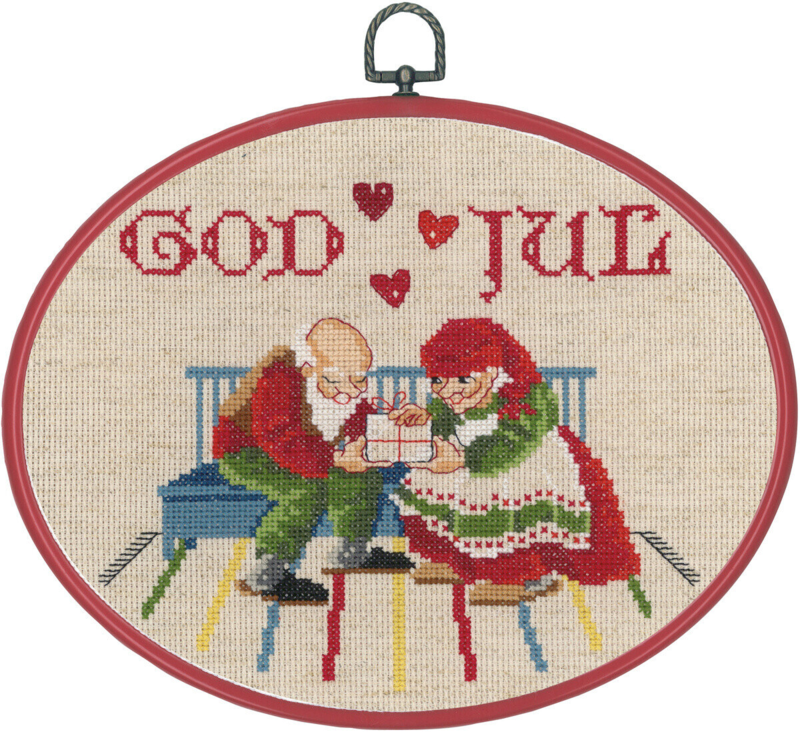 Broderikit Tomtar i kök R5958/30 26x20 cm