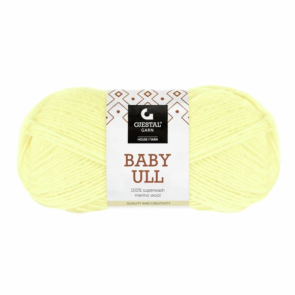 Gjestal Baby Ull 8552 Ljus gul