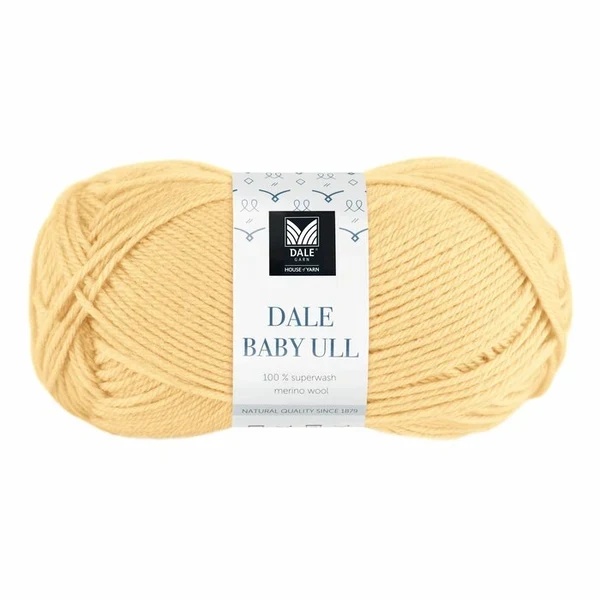 Gjestal Baby Ull 8557 Guldgul
