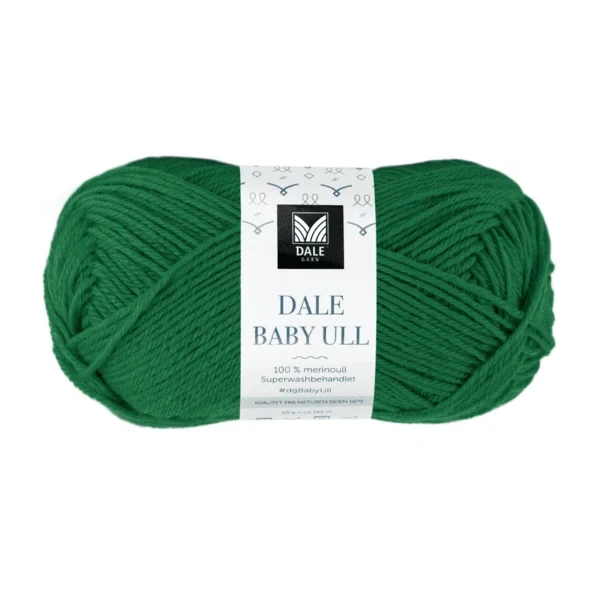 Gjestal Baby Ull 8542 Flaskgrön