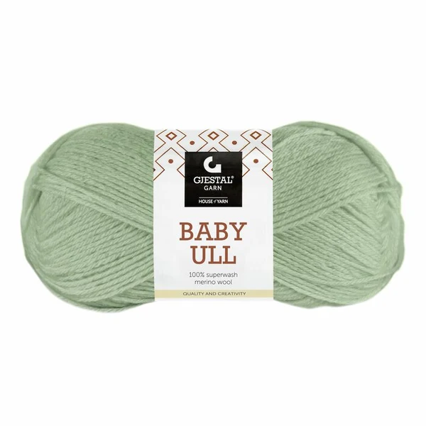 Gjestal Baby Ull 8520 Dus jade grön