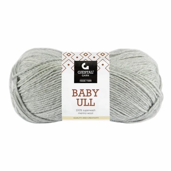 Gjestal Baby Ull 0004 Ljus grå melerad