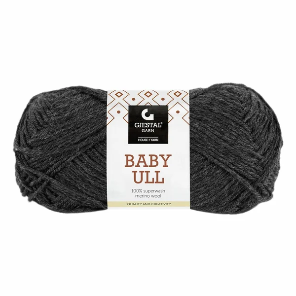 Gjestal Baby Ull 8556 Kolgrå