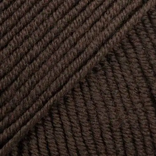 Merino Extra Fine 09 Mörk brun (Uni Colour)