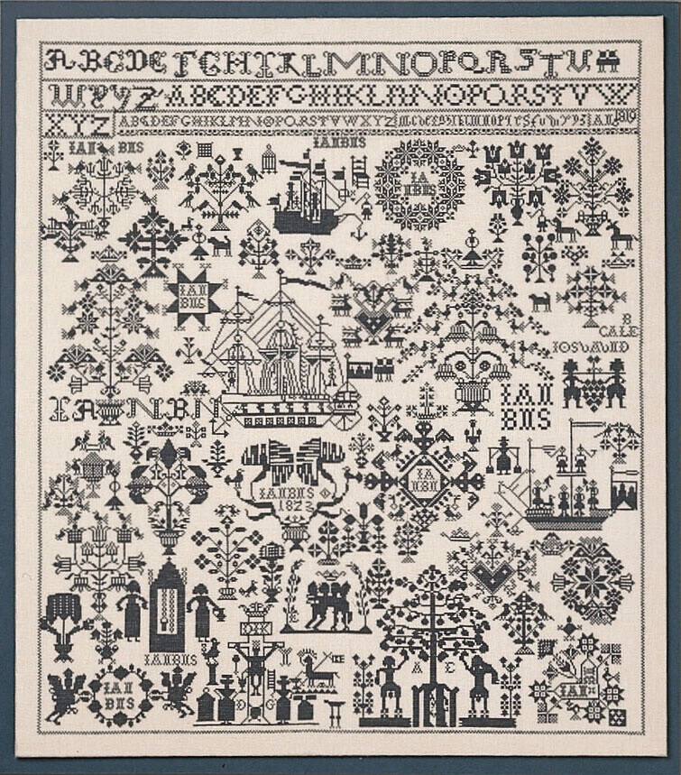 Broderisats Namnduk 65 x 72 cm