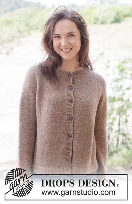262-22 Caramel Haze Cardigan by DROPS Design