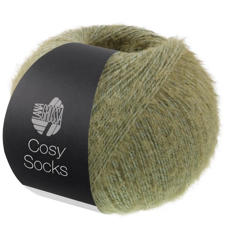 Lana Grossa Cosy Socks 12 Grågrön