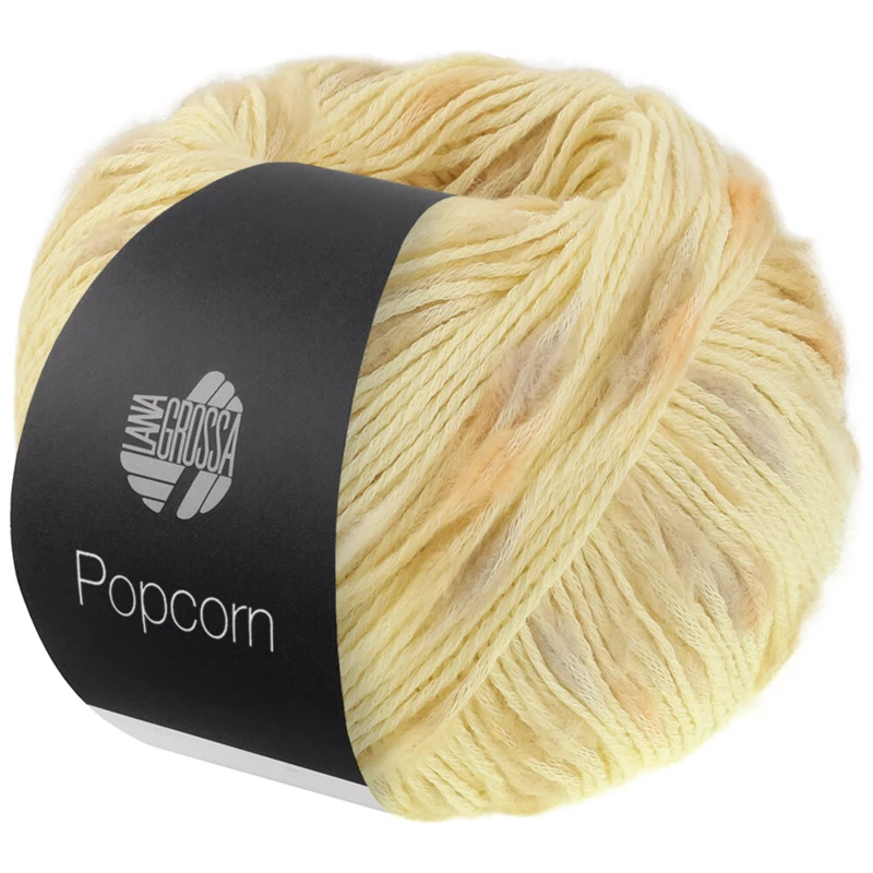 Lana Grossa Popcorn 01 Vanilj/beige/gul/orange