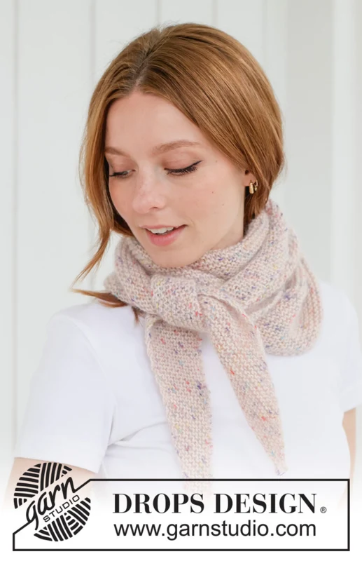 265-16 Candy Sprinkles Shawl by DROPS Design