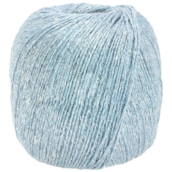 Lana Grossa Brillino 22 Ljusblå/Silver