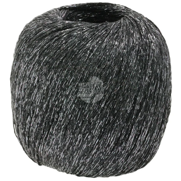 Lana Grossa Brillino 18 Mörkbrun/Silver