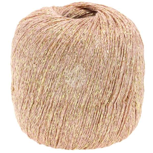 Lana Grossa Brillino 19 Gammelrosa/Guld
