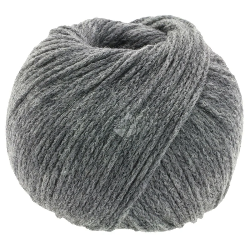 Lana Grossa Cool Merino 12 Mörkgrå