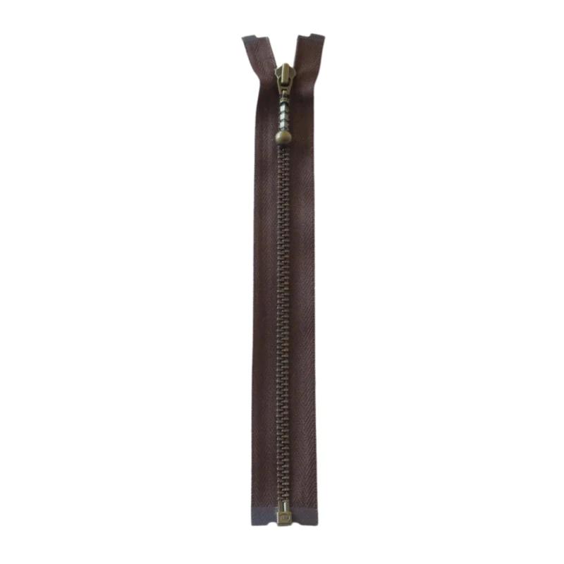 YKK Delbar Blixtlås Metall 4 mm (25-65 cm) 570 Brun, Antik mässing