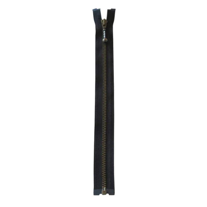 YKK Delbar Blixtlås Metall 4 mm (25-65 cm) 580 Svart, Antik mässing