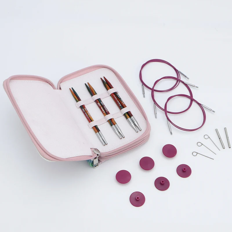KnitPro Symfonie 2 Utbytbara Rundstickor Set, Starter Set, 13 cm